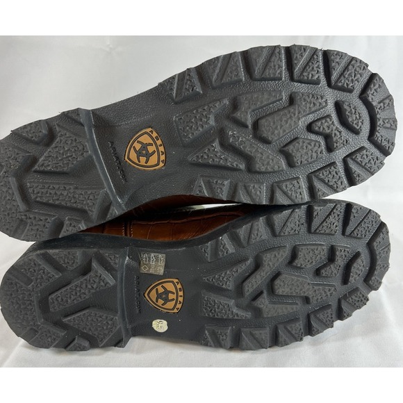 Ariat Fatbaby Cowboy Women's sz 9.5 Western Cowboy Brown Green Leather Boots~EUC - Picture 13 of 16